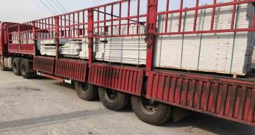 景德镇 白麻荔枝面外墙干挂，工厂装车日常