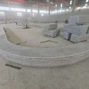 景德镇 芝麻白异形坐凳，自然面光面弧形加工