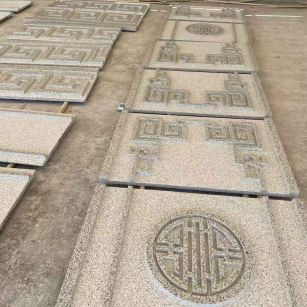 景德镇 白麻花岗岩外墙立面雕刻板