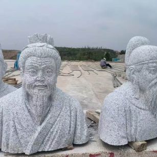 景德镇 白麻花岗岩石材人物立体雕刻