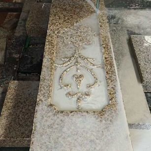 景德镇 黄金麻花岗岩异形加工雕刻栏杆大柱