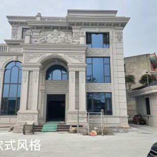 景德镇 白麻花岗岩别墅外墙干挂