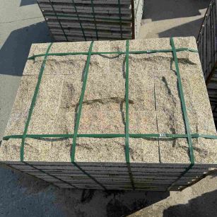 景德镇 黄金麻花岗岩石材自然面蘑菇石成品