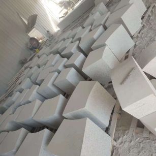 景德镇 白麻花岗岩异形坐凳