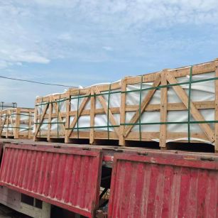 景德镇 芝麻白花岗岩地铺石出口专车-泰国游