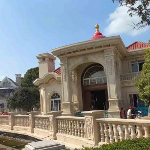 景德镇 黄金麻花岗岩欧式别墅