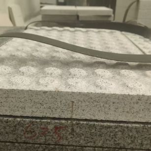 景德镇 芝麻白花岗岩6.0公分荔枝面五轴加工雕刻盲点