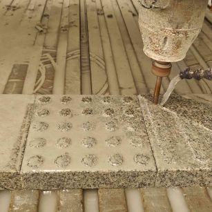 景德镇 芝麻白花岗岩石材盲人石、盲道石、盲点石