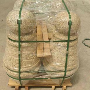 景德镇 黄金麻异形定制雕花——棒棒糖挡车柱