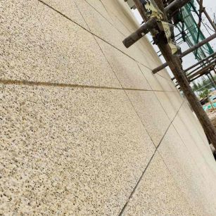 景德镇 黄金麻花岗岩荔枝面外墙干挂石材效果示例