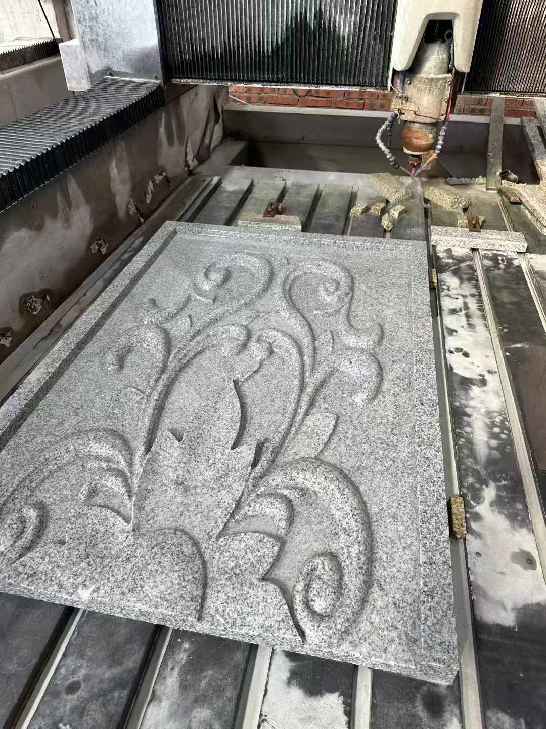 景德镇 白麻别墅干挂雕花板