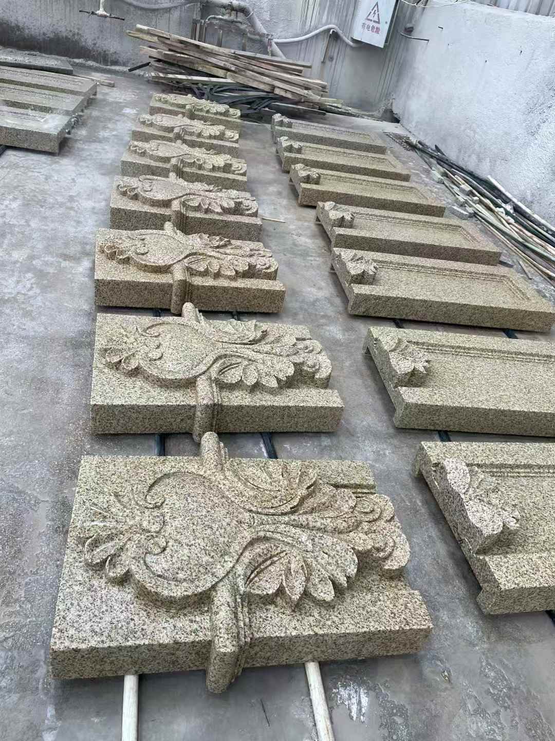景德镇 黄金麻花岗岩别墅外墙雕刻板