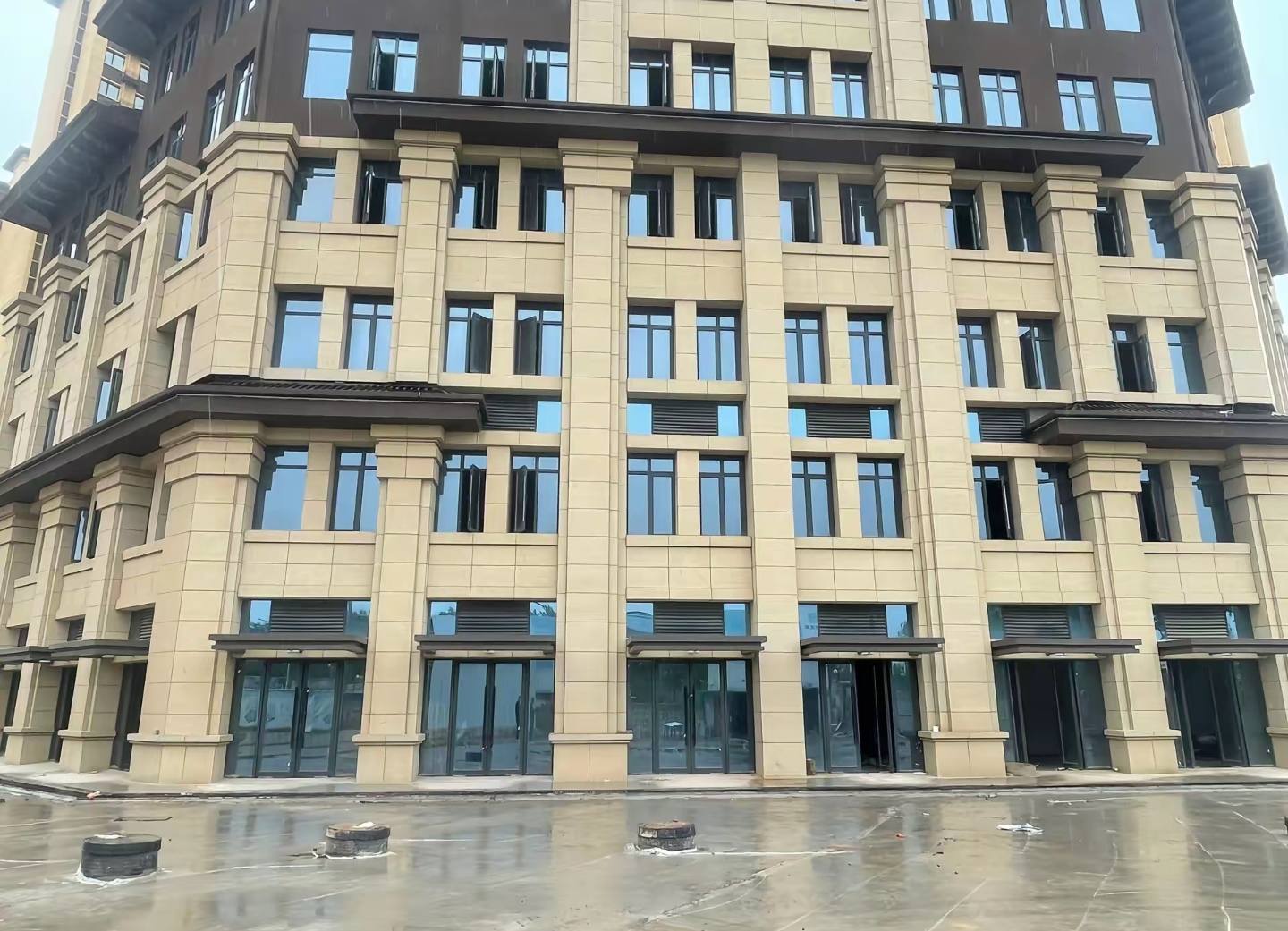 景德镇 黄金麻花岗岩荔枝面小区外墙干挂