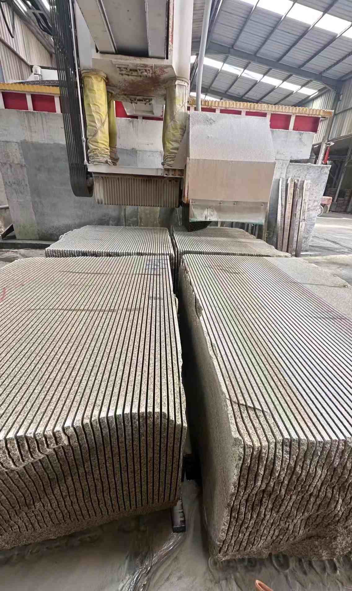 景德镇 车间生产日常，黄金麻白麻花岗岩