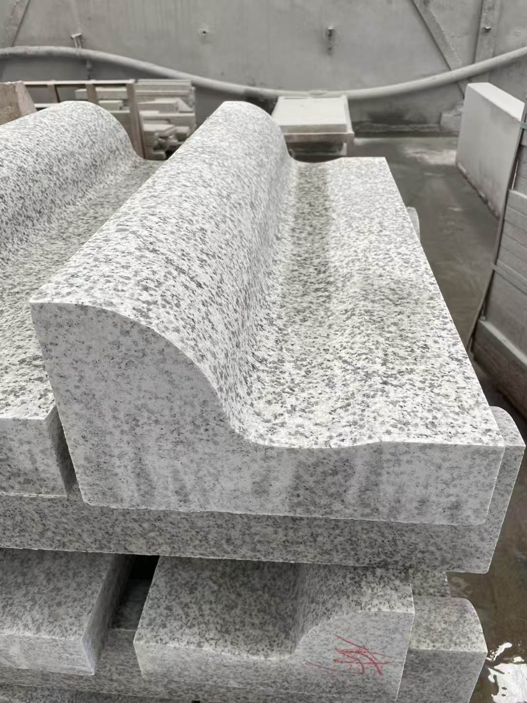 景德镇 白麻花岗岩S型路沿石，路侧石，马路牙子等