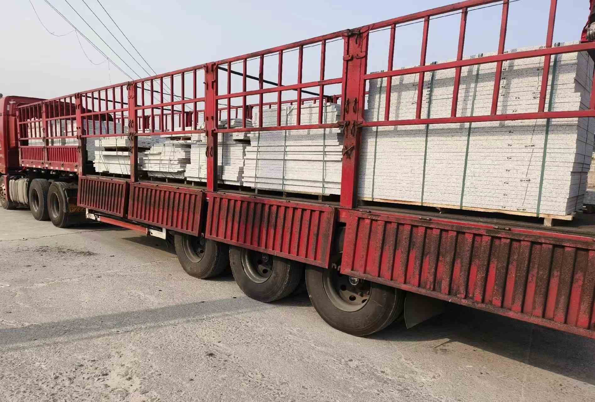 景德镇 白麻荔枝面外墙干挂，工厂装车日常