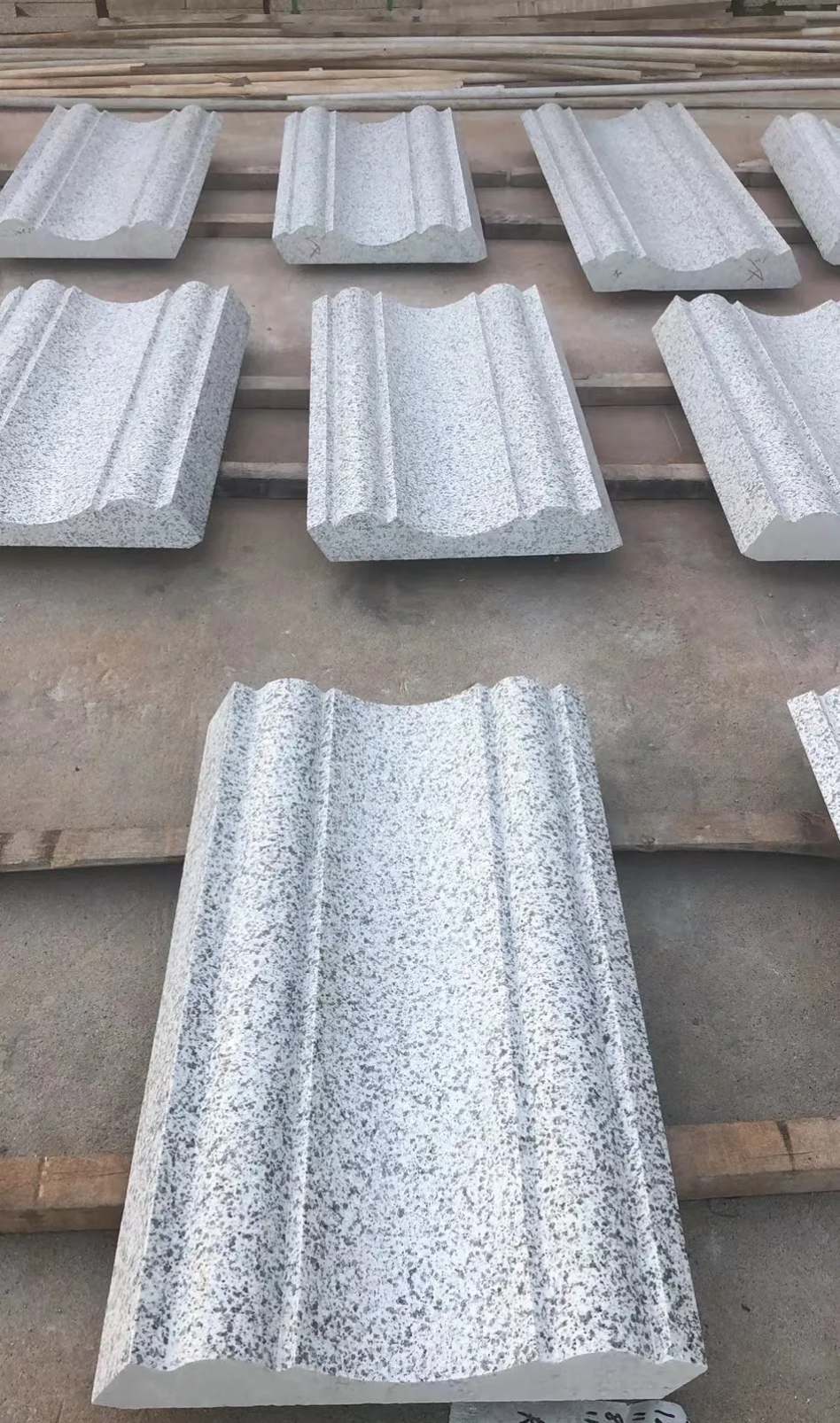 景德镇 白麻花岗岩光面别墅线条