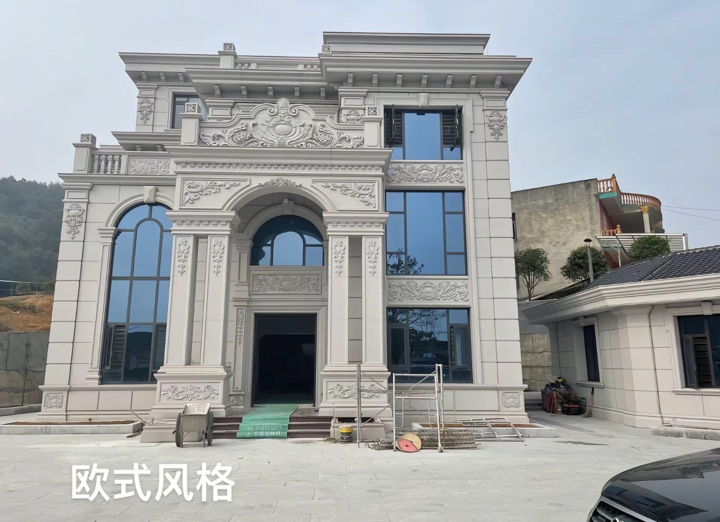 景德镇 白麻花岗岩别墅外墙干挂