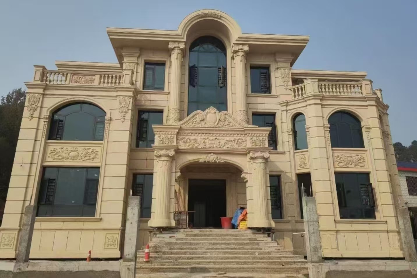 景德镇 黄金麻花岗岩别墅外墙干挂